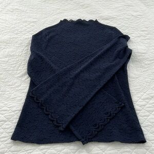 Banana Republic Mock neck lace top